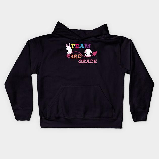 3rd grade team Kids Hoodie by youki